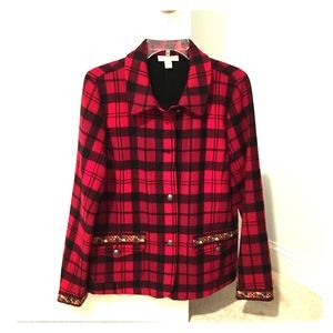 Appleseeds plaid blazer Never Worn